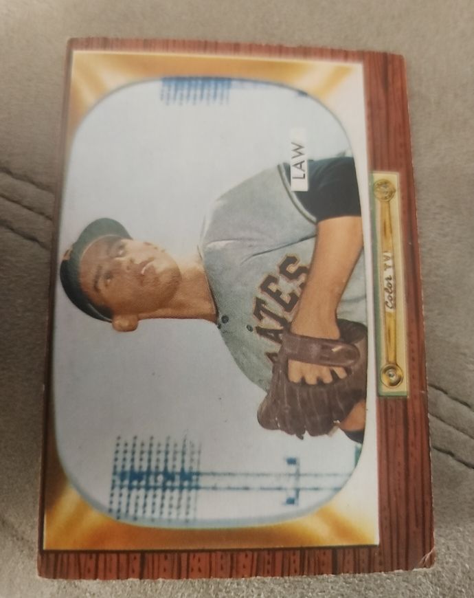 1955 Bowman #199 Vernon Law — front