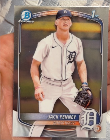 2025 Bowman Chrome Prospects #BCP-60 Jack Penney — front