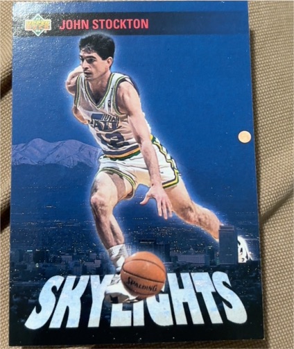 1993-94 Upper Deck Skylights #478 John Stockton — front