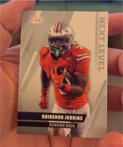 2025 Sage Low Series Next Level Silver #97 Quinshon Judkins — front