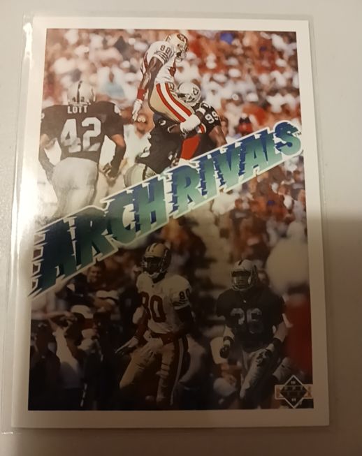 1991 Upper Deck #655 Jerry Rice / Terry McDaniel — front