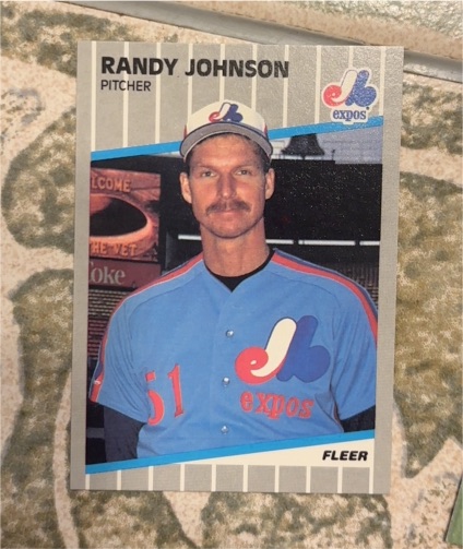 1989 Fleer #381 Randy Johnson — front