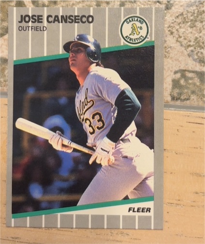 1989 Fleer #5 Jose Canseco — front