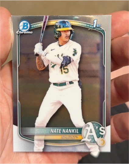 2025 Bowman Chrome #BCP-102 Nate Nankil — front