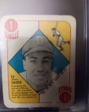 1951 Topps Red Back #1 Ed Snider — front