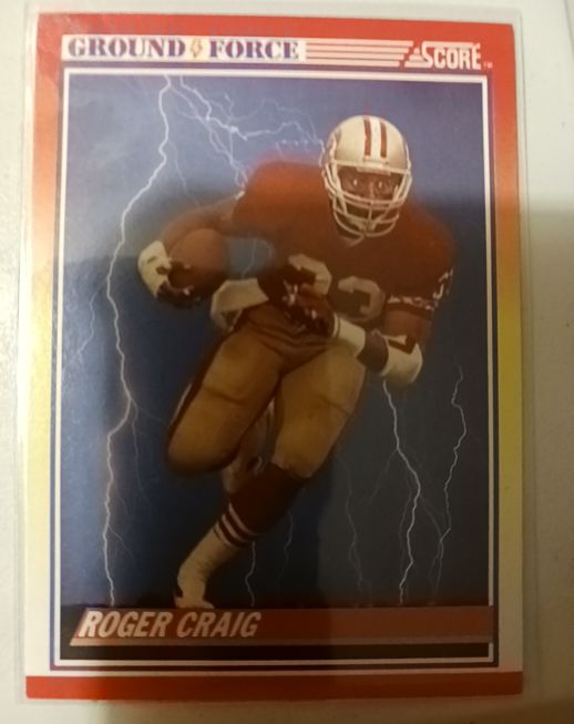 1990 Score #329 Roger Craig — front