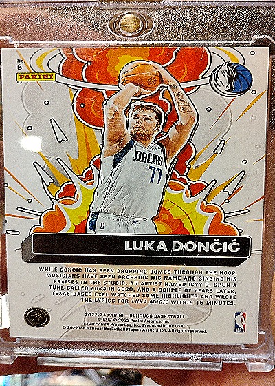2022-23 Panini Donruss #6 Bomb Squad Luka Doncic — back