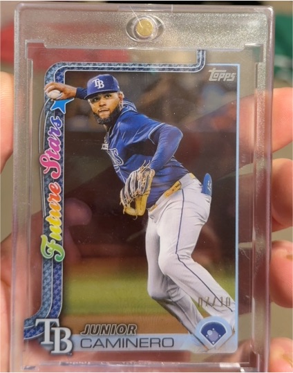 2025 Topps Series 2 #477 Junior Caminero Future Stars — front
