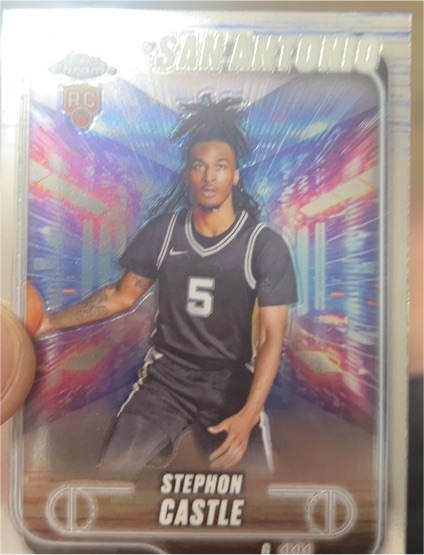 2024-25 Topps Chrome #122 Stephon Castle — front
