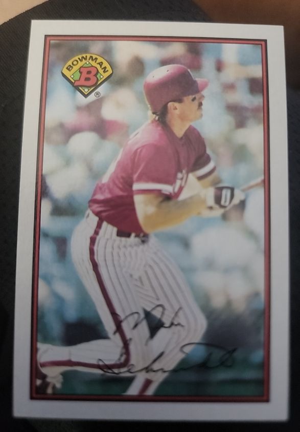 1989 Bowman #402 Mike Schmidt — front