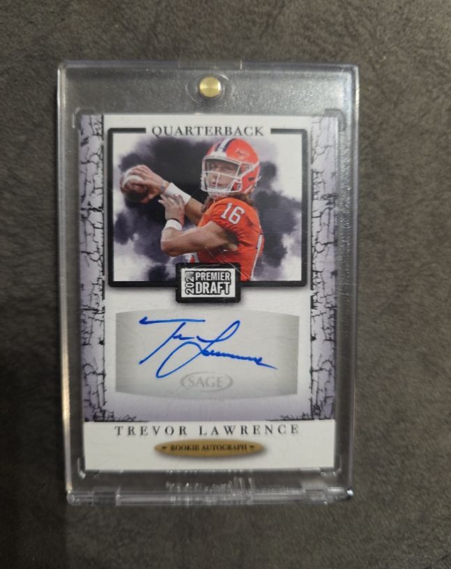 2021 Sage Premier Draft #A194 Trevor Lawrence — front