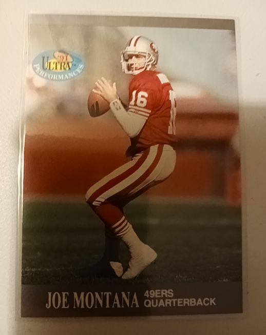 1991 Fleer Ultra Performances #4 Joe Montana — front