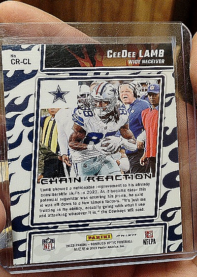 2023 Donruss Optic #CR-CL CeeDee Lamb — back