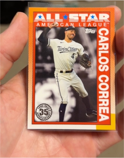 2025 Topps Series 2 #90AS-18 Carlos Correa 1990 Topps 35th Anniversary All-Stars — front