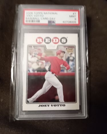 2008 Topps #7 National Baseball Card Day Joey Votto — front