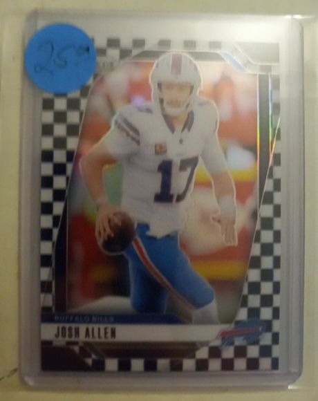 2024 Panini Prizm #229 Josh Allen Black and White Checkerboard — front