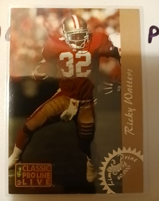 1993 Classic Pro Line Live #LP11 Ricky Watters — front
