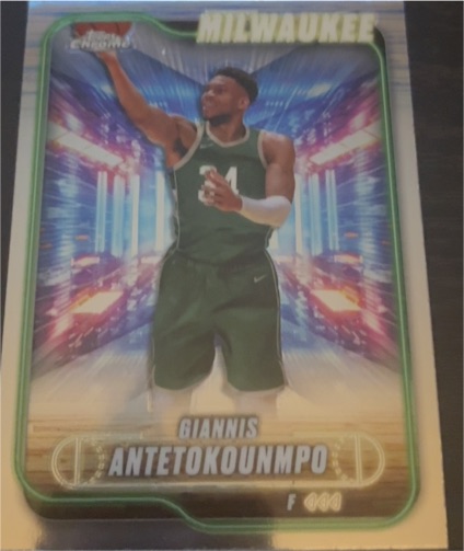 2024-25 Topps Chrome #41 Giannis Antetokounmpo — front