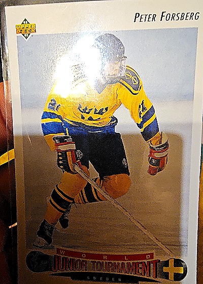 1992-93 Upper Deck #235 Peter Forsberg — front