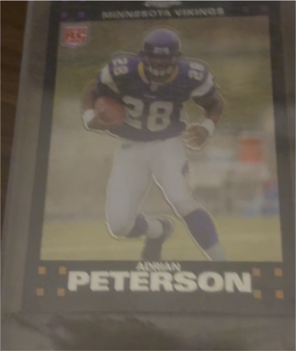 2007 Topps #301 Adrian Peterson — front