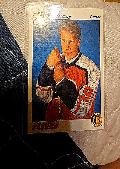 1991-92 Upper Deck #64 Peter Forsberg Rookie Card — front