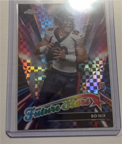 2024 Topps Chrome #FS-4 Bo Nix Future Stars — front