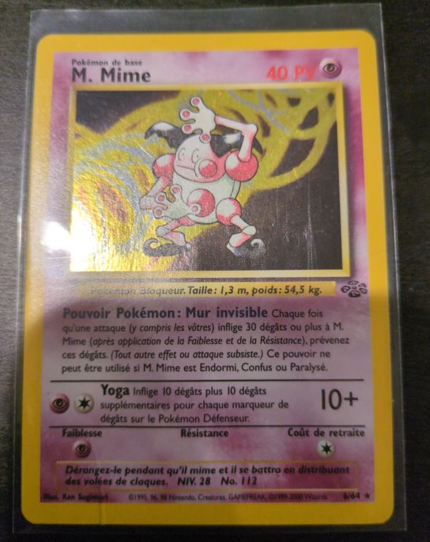 1999 Pokémon Jungle #22 M. Mime — front