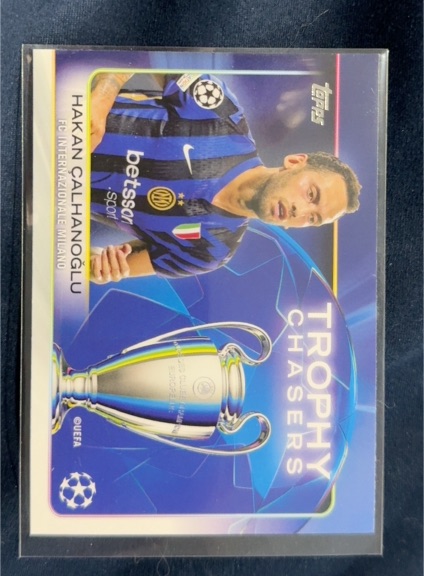 2024-25 Topps UEFA Club Competitions #RF-7 Hakan Calhanoglu Trophy Chasers — front