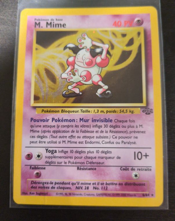 1999 Pokémon Jungle #6 M. Mime — front