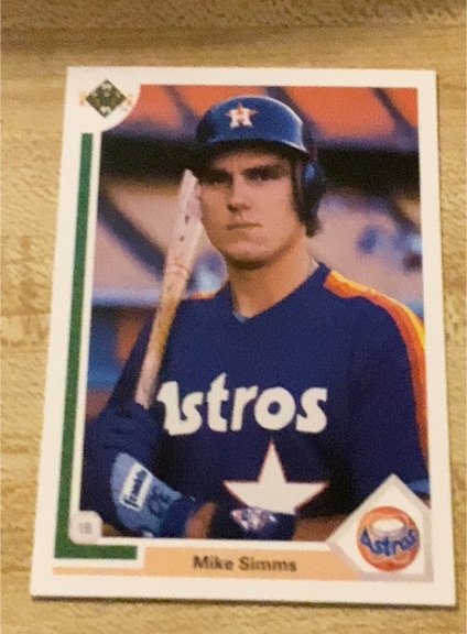1991 Upper Deck #664 Mike Simms — front