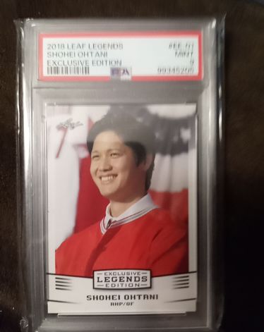 2018 Leaf Legends Exclusive Edition #EE-01 Shohei Ohtani — front