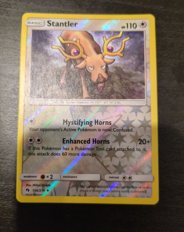 2018 Pokémon SM Lost Thunder #156 Stantler — front
