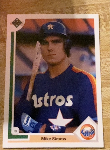 1991 Upper Deck #664 Mike Simms — front