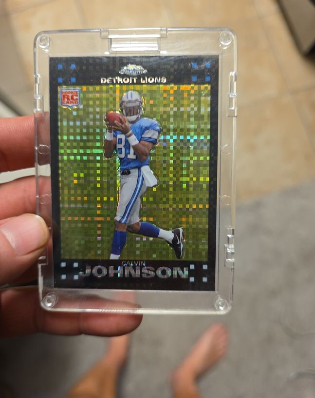 2007 Topps Chrome #TC200 Calvin Johnson — front