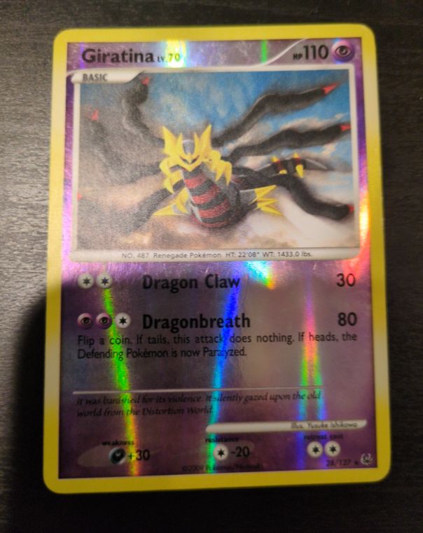 2009 Pokémon Platinum #28 Giratina Lv.70 — front