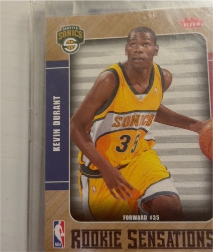 2007-08 Fleer Rookie Sensations #RS-2 Kevin Durant — front