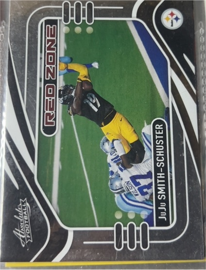 2021 Panini Absolute #RZ17 JuJu Smith-Schuster Red Zone — front