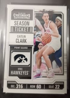 2024 Panini Caitlin Clark Collection Contenders Season Ticket #CC4 Caitlin Clark — front