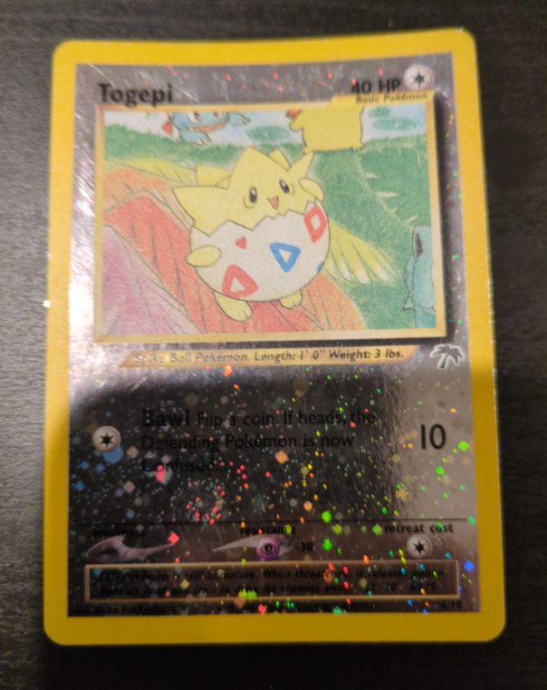 2001 Pokémon Southern Islands #4 Togepi Reverse Holo Promo — front