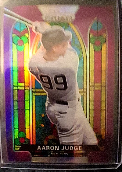 2021 Panini Prizm Stained Glass #SG-5 Aaron Judge — front