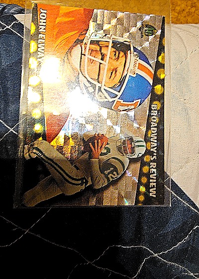 1996 Topps Broadway's Review #BR3 John Elway — front