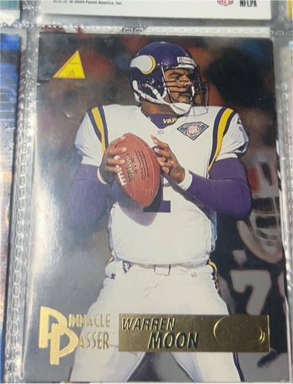 1995 Pinnacle #201 Warren Moon — front