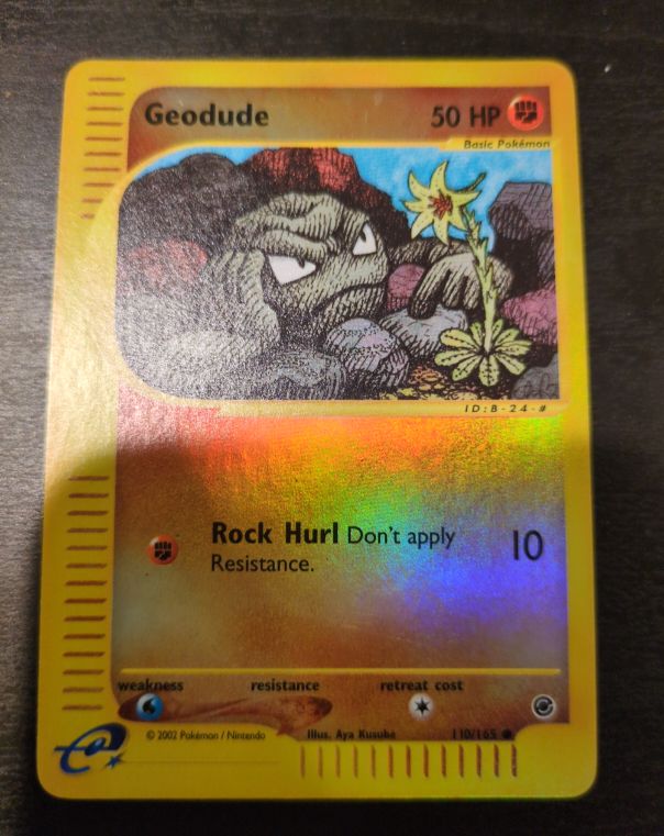 2002 Pokémon Expedition #110 Geodude — front