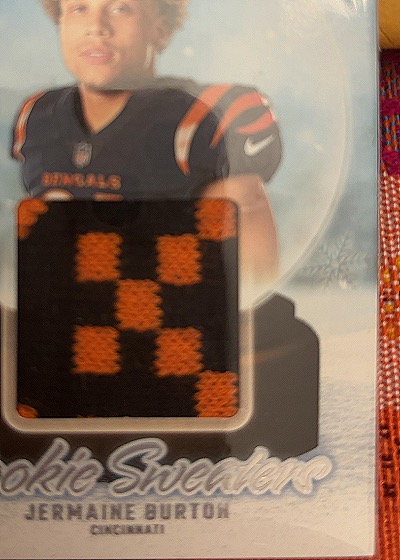 2024 Panini Donruss Rookie Sweaters #RHS-JBU Jermaine Burton — front
