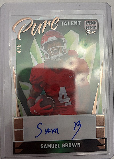 2023 Leaf Pro Set Pure Talent #4/6 Samuel Brown — front