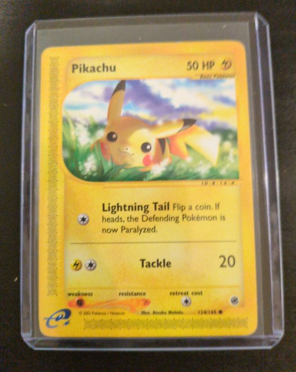 2002 Expedition Base Set #124 Pikachu — front
