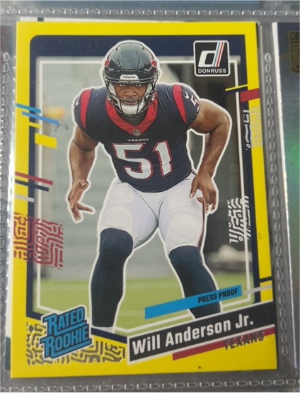2023 Donruss #342 Will Anderson Jr. RC Houston Texans — front