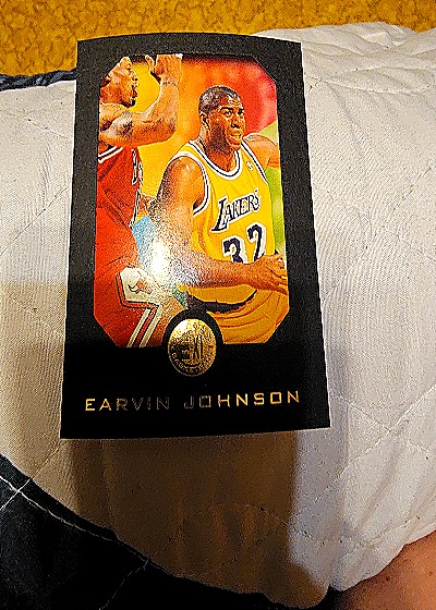 1995-96 Skybox E-XL #40 Earvin Johnson — front