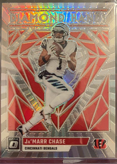 2023 Donruss Optic #DH-JC Ja'Marr Chase Diamond Hands — front