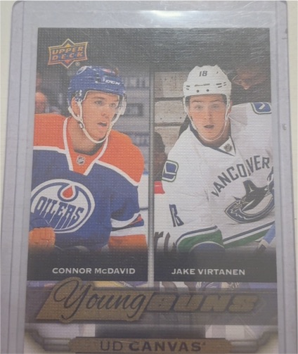 2015-16 Upper Deck Young Guns Canvas #C240 Connor McDavid / Jake Virtanen — front